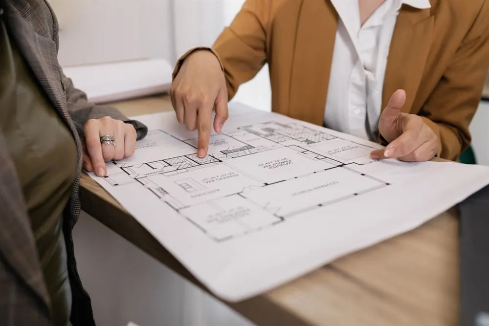 GDS professionals reviewing building infrastructure plans